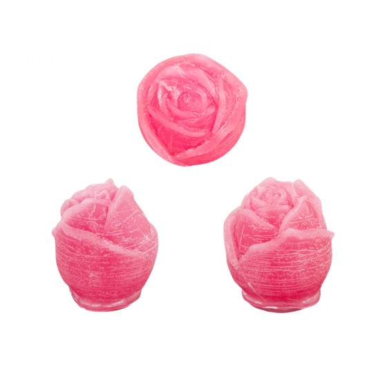Silikon 3D Gül Goncası Mum Kalıbı