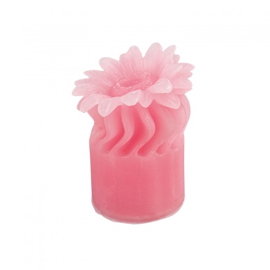 Silikon 3D Burgulu Papatya Mum Kalıbı