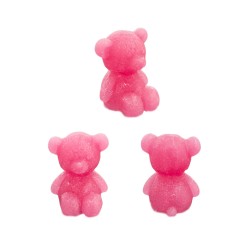 Silikon 3D Mini Süslemelik Oturan Sevimli Ayıcık Mum Kalıbı