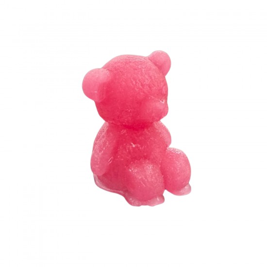 Silikon 3D Mini Süslemelik Oturan Sevimli Ayıcık Mum Kalıbı