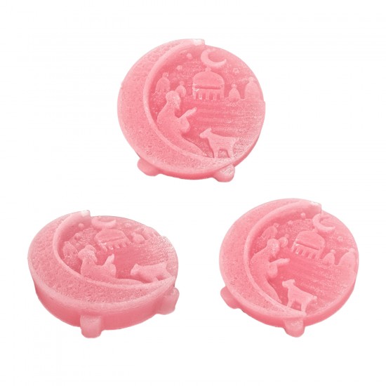 Silikon Cami ve Kuzulu Hilal Figürlü Mum Kalıbı