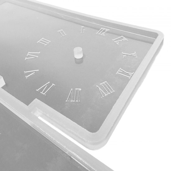 Epoksi Roma Rakamlı Saatli Fotoğraflık ve İsimlik Stand Kalıbı