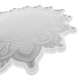 Epoksi Dişli Motifli Tepsi Kalıbı 36 CM