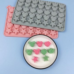 Silikon Mickey Mouse Ve Kral Tacı Yıldız Figürleri Haribo Çikolata Ve Jelibon Kalıbı