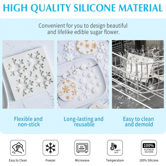 Silikon Kartanesi Şeker Hamuru Kalıbı 4 Lü