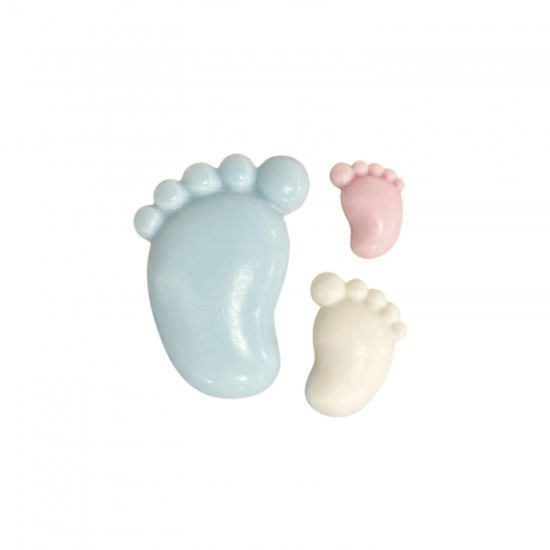 Silikon Bombeli Bebek Ayağı Şekilli Şeker Hamuru Kalıbı