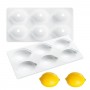 Silikon 3D Limon Şekilli Kapaklı Kek Kalıbı 6 Lı