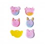Epoksi Delikli Sevimli Hayvan Figürleri Kolye Ve Küpe Kalıbı 6 Lı