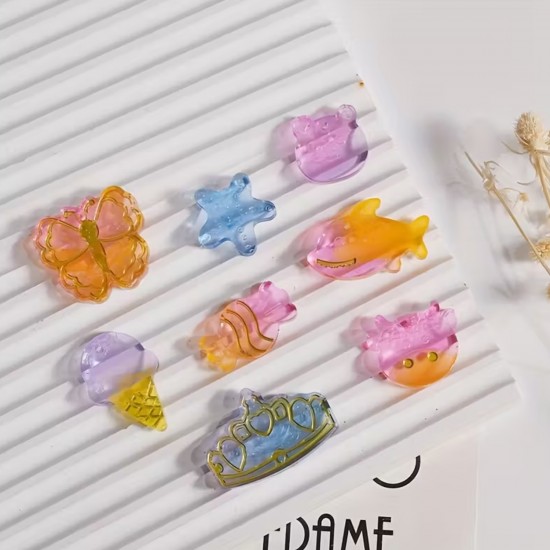 Epoksi Delikli Sevimli Hayvan Figürleri Kolye Ve Küpe Kalıbı 6 Lı