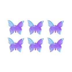 Epoksi Çoklu Kelebek Kolye ve Anahtarlık Kalıbı 4 CM 6 Lı