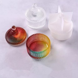 Epoksi Silikon Kalıp Kral Kapaklı Şekerlik ve Takı Kutusu Kalıbı