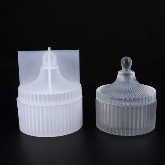 Epoksi Silikon Kalıp Kral Kapaklı Şekerlik ve Takı Kutusu Kalıbı