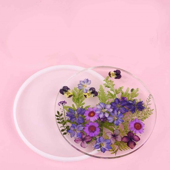 Epoksi Silikon Kalıp Düz Yuvarlak 18 CM X 10 MM