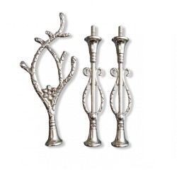 Epoksi 3 Katlı Meyve Ve Cupcake VE Sunumluk  Stant Bağlantı Aparatı Stant Tutucu