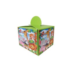 Safari Serisi Hayvanlar Temalı Karton Lokumluk (25 Adet) Safari Serisi Hayvanlar Temalı Karton Lokumluk (25 Adet)