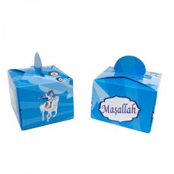 Sünnet İçin Karton Lokumluk Çocuk Atlı Maşaallah (25 Adet) Sünnet İçin Karton Lokumluk Çocuk Atlı Maşaallah (25 Adet)