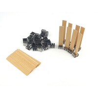 Ahşap Mum Fitili Ve Fitil Sehpası   10 CM  (100  Adet)