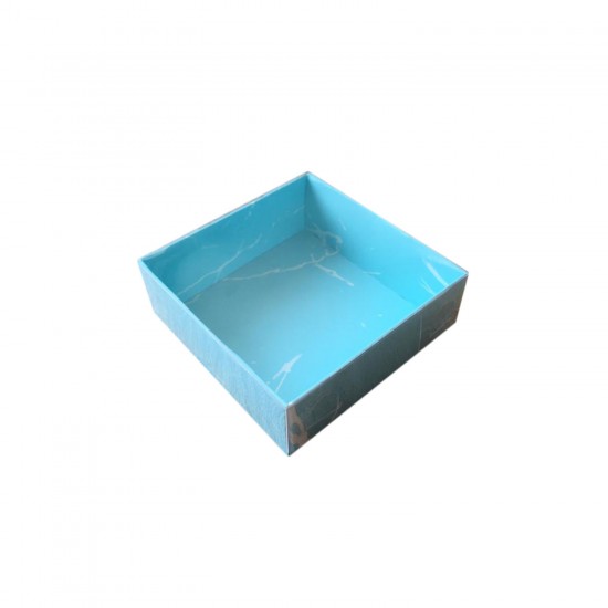 Asetat Kapaklı Karton Kutu Mermer Desenli 8X8X3 (50 Adet) Asetat Kapaklı Karton Kutu Mermer Desenli 8X8X3 (50 Adet)
