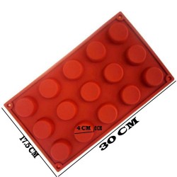 Silikon Çember Yuvarlak Muffin Pasta Kek Kalıbı 15 Delikli BT054 Silikon Çember Yuvarlak Muffin Pasta Kek Kalıbı 15 Delikli BT054