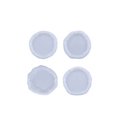 Epoksi Büyük Kristal Köşeli  Bardak Altlığı 4 lü Set Epoksi Büyük Kristal Köşeli  Bardak Altlığı 4 lü Set