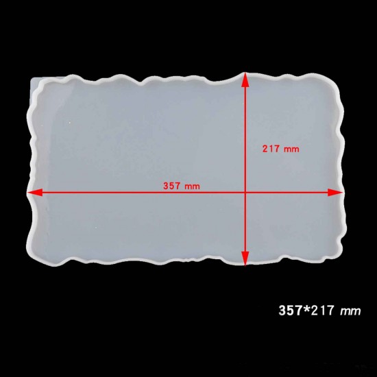 Epoksi Silikon Dalgalı Tepsi Kalıbı Dikdörtgen 21.7X35.7 CM Epoksi Silikon Dalgalı Tepsi Kalıbı Dikdörtgen 21.7X35.7 CM