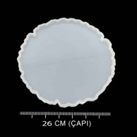 Epoksi Silikon Güneş Tepsi Kalıbı 26 CM Epoksi Silikon Güneş Tepsi Kalıbı 26 CM