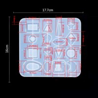 Epoksi Reçine Çoklu Takı ve Aksesuar Kalıbı Silikon Kalıp 17 Lİ Epoksi Reçine Çoklu Takı ve Aksesuar Kalıbı Silikon Kalıp 17 Lİ