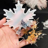 Epoksi Silikon Kalıp  Bardak Altlığı Kalıbı Çınar Yaprağı Modeli Epoksi Silikon Kalıp  Bardak Altlığı Kalıbı Çınar Yaprağı Modeli