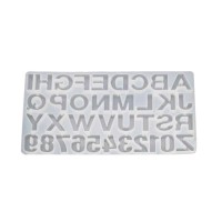 Epoksi Silikon Kalıp  Büyük Harfler ve Rakamlar Kalıbı-36 LI Epoksi Silikon Kalıp  Büyük Harfler ve Rakamlar Kalıbı-36 LI