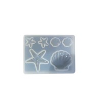 Epoksi Silikon Kalıp  Deniz Kabuğu Şekiller 6 Lı 9048
