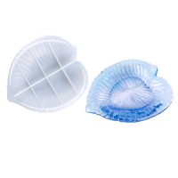 Epoksi Silikon Kalıp Kalp Model Tabak Kalıbı 14X16.2 CM Epoksi Silikon Kalıp Kalp Model Tabak Kalıbı 14X16.2 CM