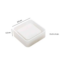 Epoksi Silikon Kalıp Küllük Kalıbı Kare 9.8X3.2 CM Epoksi Silikon Kalıp Küllük Kalıbı Kare 9.8X3.2 CM