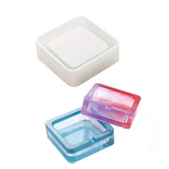 Epoksi Silikon Kalıp Küllük Kalıbı Kare 9.8X3.2 CM Epoksi Silikon Kalıp Küllük Kalıbı Kare 9.8X3.2 CM