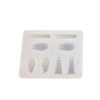 Epoksi Silikon Kalıp  Küpe Ve Takı Kalıbı 8 Li 5.5X7 CM