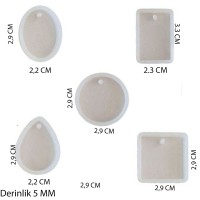 Epoksi Silikon Kalıp Minik Boylar 5 Li Set Epoksi Silikon Kalıp Minik Boylar 5 Li Set