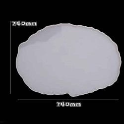 Epoksi Silikon Kalıp  Oval Şekilli Model Büyük Boy 24X34 CM Epoksi Silikon Kalıp  Oval Şekilli Model Büyük Boy 24X34 CM
