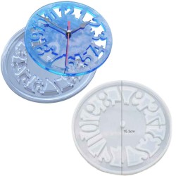 Epoksi Silikon Kalıp  Saat Kalıbı 15.3 CM Epoksi Silikon Kalıp  Saat Kalıbı 15.3 CM