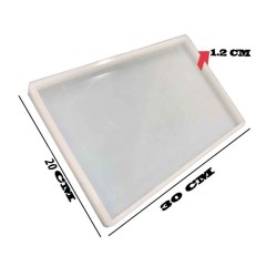 Epoksi Silikon Kalıp  Tepsi  Kalıbı Dikdörtgen 20X30 CM Epoksi Silikon Kalıp  Tepsi  Kalıbı Dikdörtgen 20X30 CM