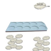 Epoksi Silikon Kalıp Tırtıklı Kenar Magnet Kalıbı 5.8 CM 10 lu Epoksi Silikon Kalıp Tırtıklı Kenar Magnet Kalıbı 5.8 CM 10 lu