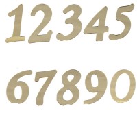 Gold Rakam Aynalı Pleksi 4 Cm - Flexi Rakam Sayı