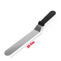 Eğik Pasta Sıvama Spatulası Oval Uçlu B073  25  CM Eğik Pasta Sıvama Spatulası Oval Uçlu B073  25  CM