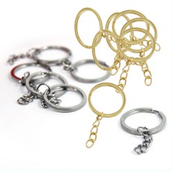 Anahtarlık Halkası Zincirli  5 Cm (50 Adet)