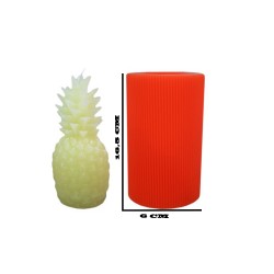 Silikon Ananas Mum Kalıbı 16.5X6 CM Mum-32 Silikon Ananas Mum Kalıbı 16.5X6 CM Mum-32