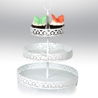 Metal Cupcake Standı 3 Katlı Kek Standı Metal Cupcake Standı 3 Katlı Kek Standı