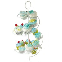 Metal Cupcake Standı Beyaz 15 Li Kek Standı Metal Cupcake Standı Beyaz 15 Li Kek Standı