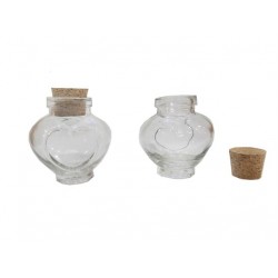 Şişe Cam Mantar Tıpalı Kalp Bal Kavanozu Modeli (50 Adet) Şişe Cam Mantar Tıpalı Kalp Bal Kavanozu Modeli (50 Adet)