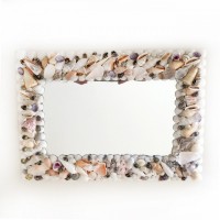 Deniz Kabuklu Özel Dikdörtgen Ayna35X25 Deniz Kabuklu Özel Dikdörtgen Ayna35X25