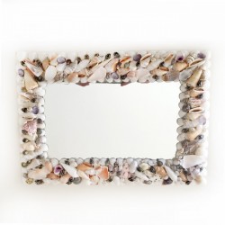 Deniz Kabuklu Özel  Dikdörtgen Ayna35X25 Deniz Kabuklu Özel  Dikdörtgen Ayna35X25