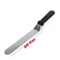Eğik Pasta Sıvama Spatulası Oval Uçlu B072 20  CM Eğik Pasta Sıvama Spatulası Oval Uçlu B072 20  CM