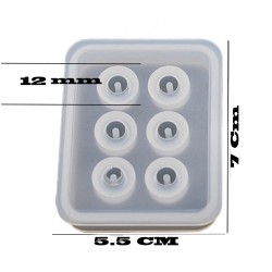 Epoksi Silikon Kalıp Boncuk Arpa Modeli 12 MM 6 LI  TE162 Epoksi Silikon Kalıp Boncuk Arpa Modeli 12 MM 6 LI  TE162